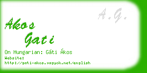 akos gati business card