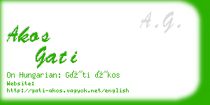 akos gati business card